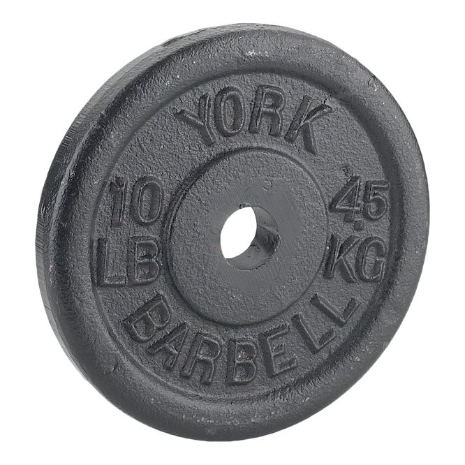 Image of York Barbell Standard Weight Plates 10 lbs