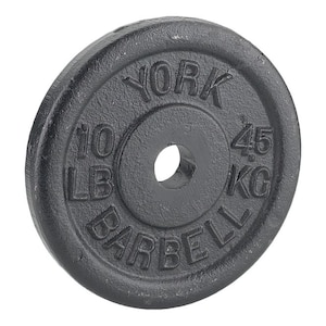York Barbell Standard Weight Plates, 10 lbs