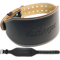 Harbinger 6 Inch Padded Leather Belt Composite_or_Mixed