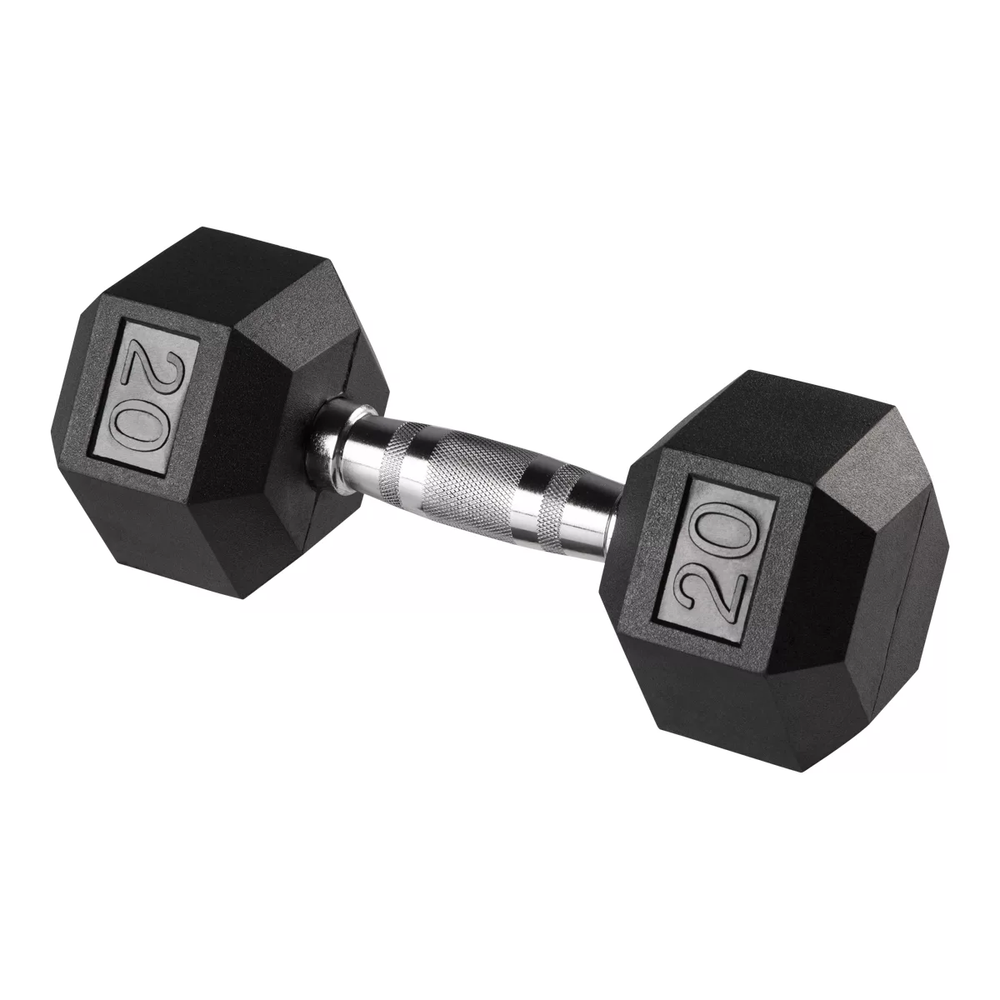 Durahex 20 lb Hex Rubber Dumbbell Weight Home Gym SportChek