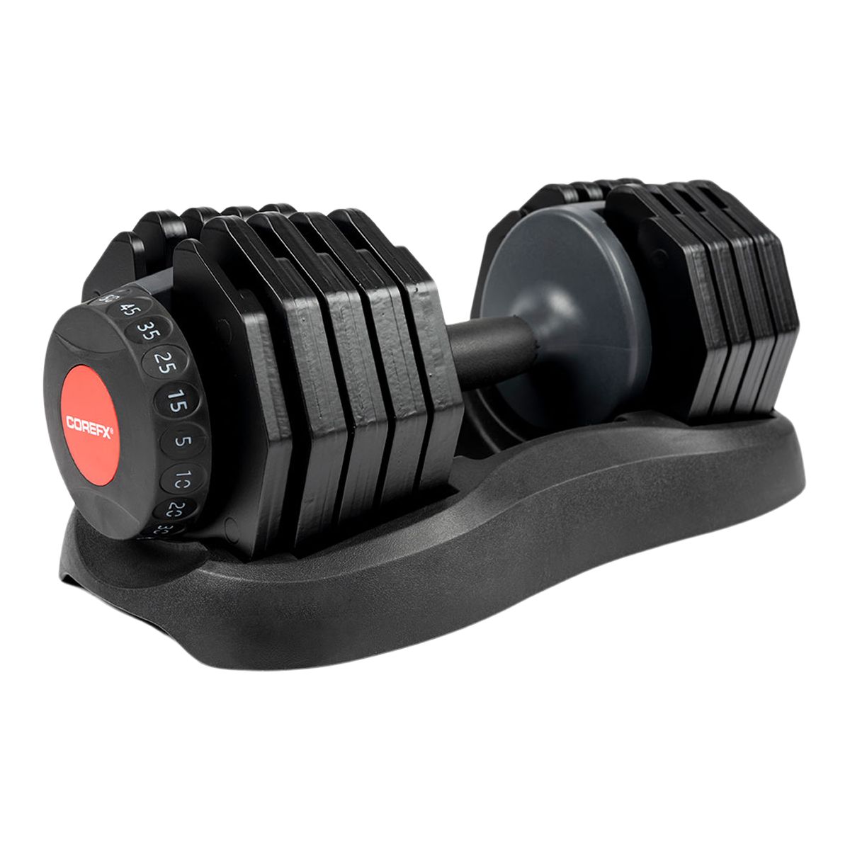 Image of CoreFX Adjustable 50 lb Dumbbell Weight Home Gym