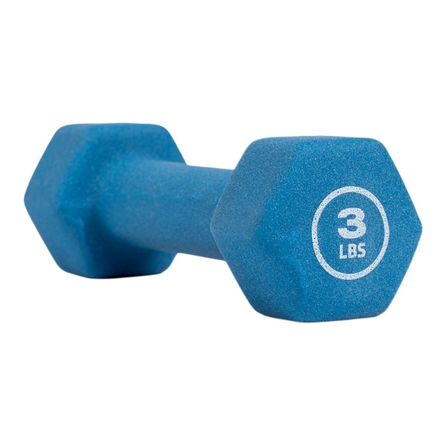 Concorde 3 lb Neoprene Dumbbell, Weight, Home Gym Front_Angled_Left