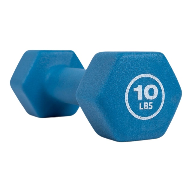Concorde 10 lb Neoprene Dumbbell, Weight, Home Gym Front_Angled_Left