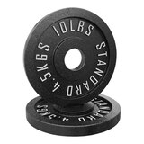 Synergee 10 lb Olympic Cast Iron Plates, Pair, Weight, Home Gym Composite_or_Mixed