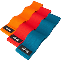 Evoke Mini Elastic Resistance Loop Multi Pack Front_Three_Fourths_Angled_Left