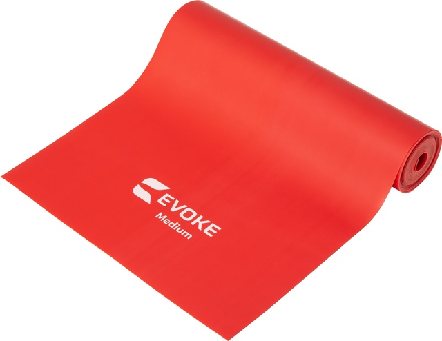 Evoke Mini Flat Latex Medium Resistance Band Front_Three_Fourths_Angled_Left