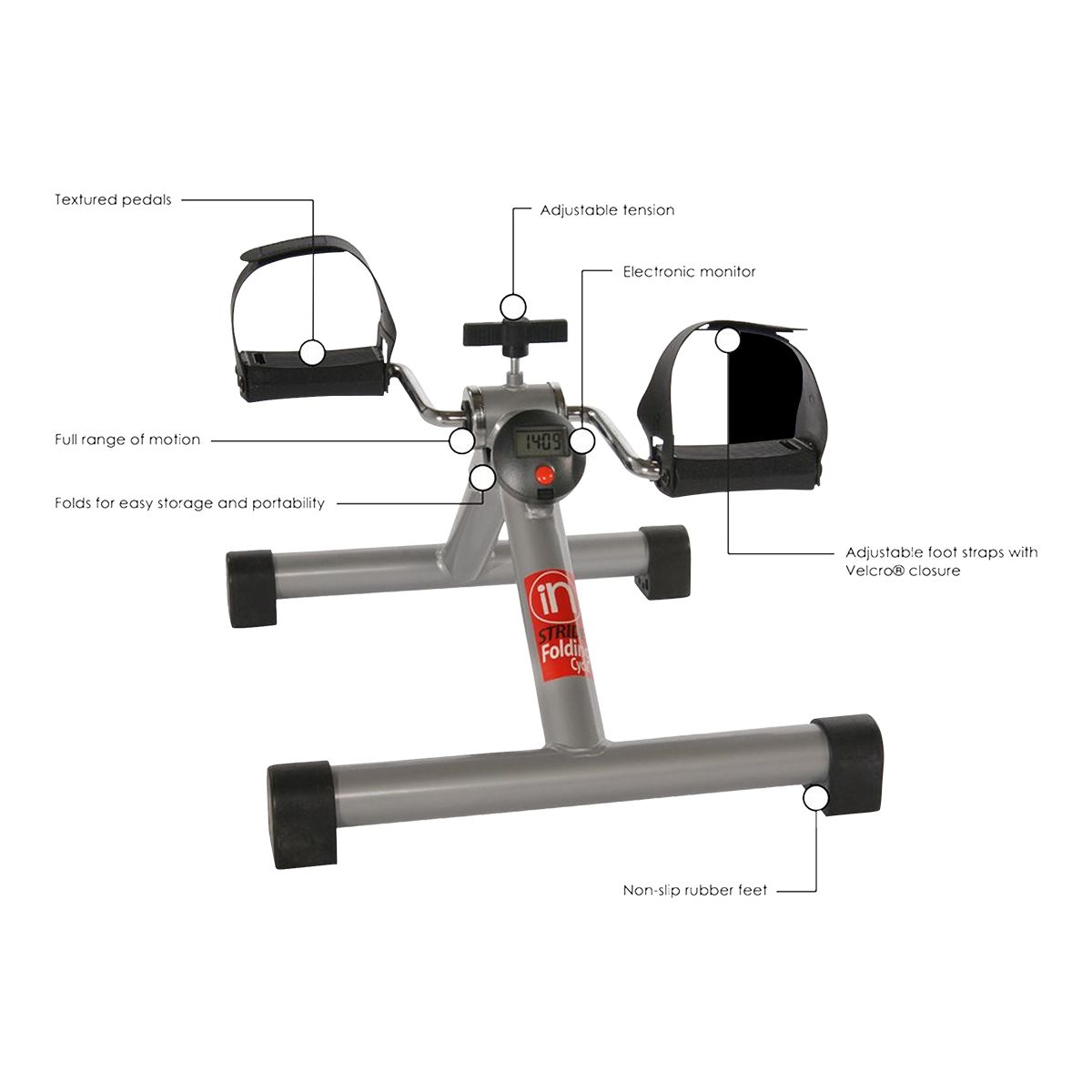 Stamina Instride Folding Cycle Front_Angled_Right