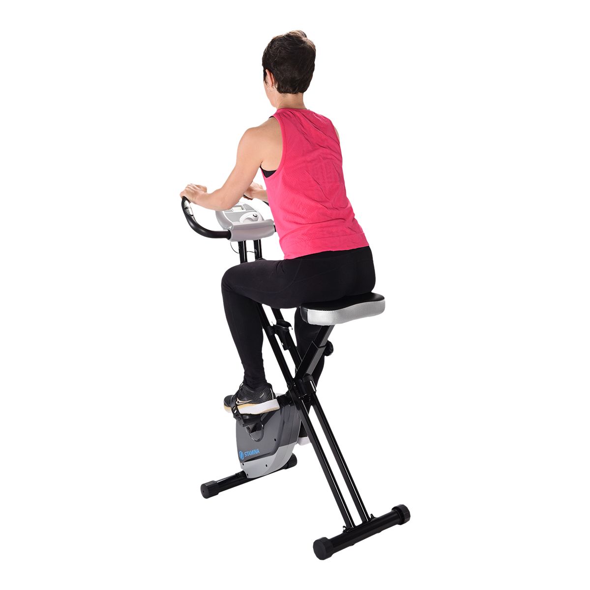 Stamina 182 Folding Exercise Bike Back_Angled_Left