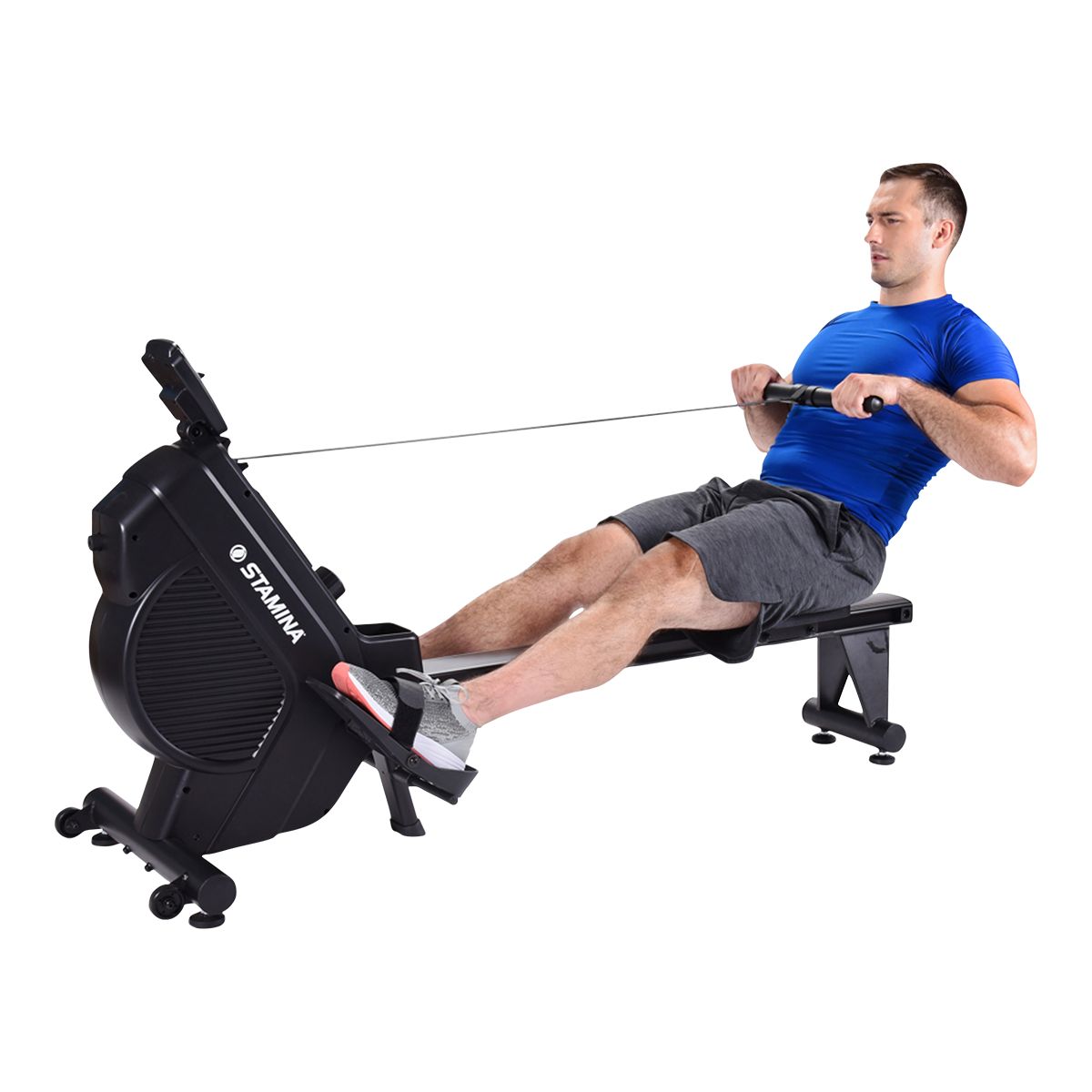 Stamina Magnetic Rower Front_Angled_Left