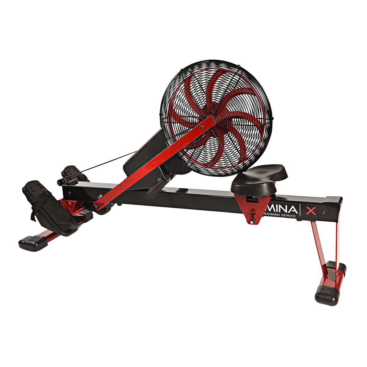 Stamina X Air Rower Back_Angled_Left