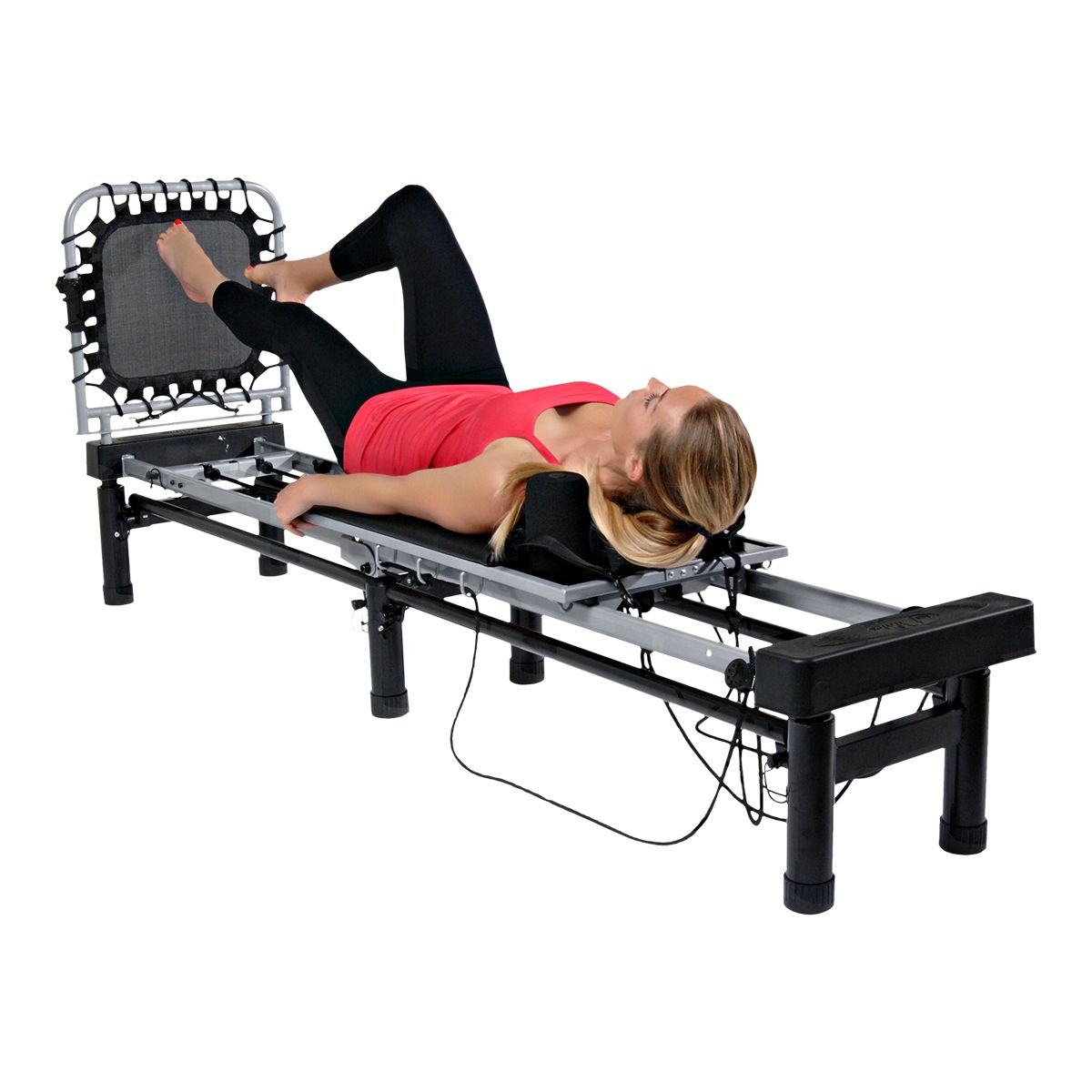 Stamina Aeropilates Reformer Machine With Stand 266 Back_Angled_Left