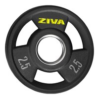 Ziva Performance Rubber Grip Weight Disc, Weight, Home Gym Front_Flat