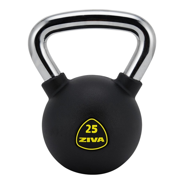 Ziva Performance 25 lb Kettlebell, Weight, Home Gym Front_Flat