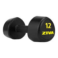 Ziva Tribell Dumbbell, Weight, Home Gym Front_Three_Fourths_Angled_Left