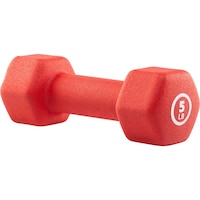 Evoke 5lbs Neoprene Dumbbell Front_Angled_Left