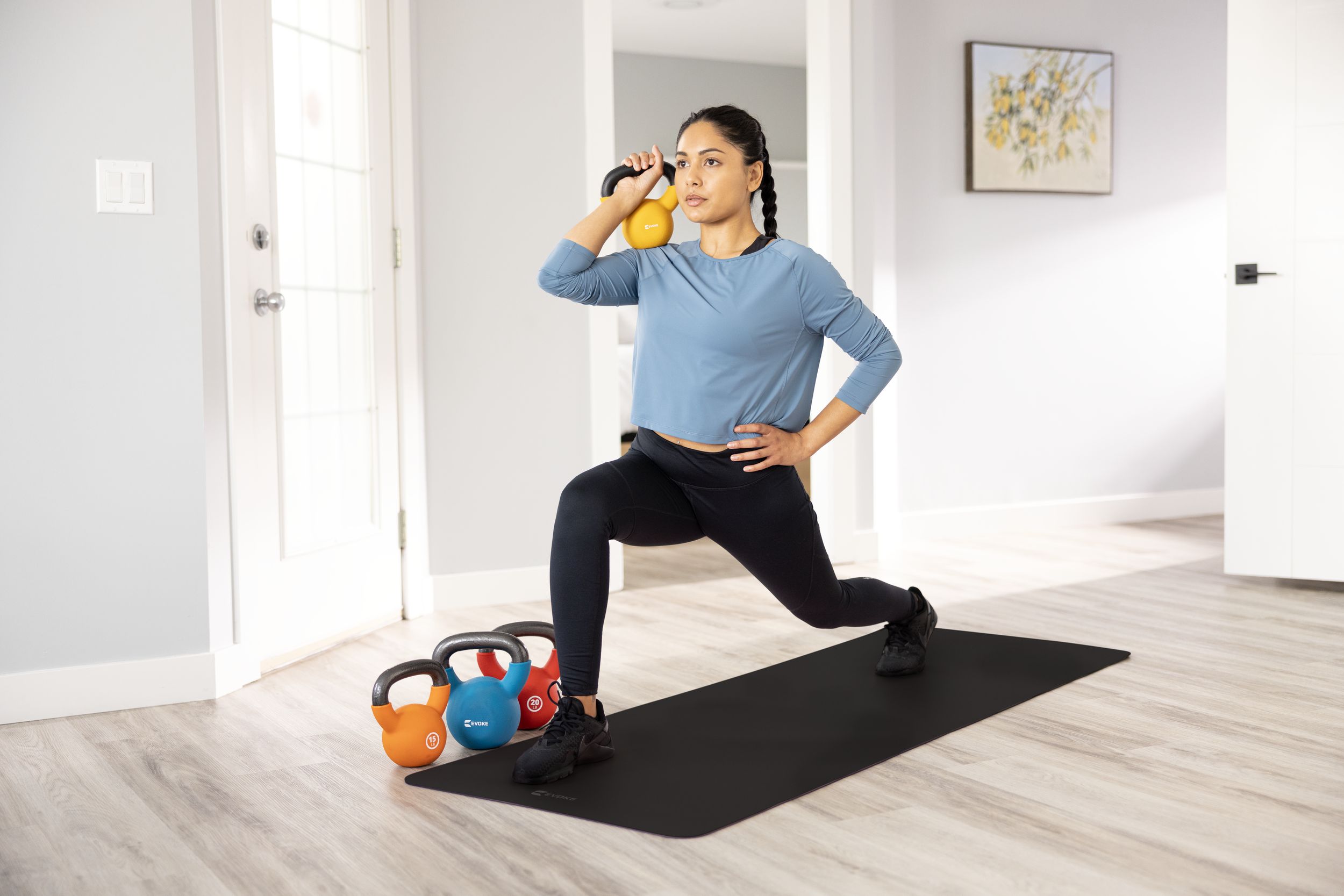 Evoke 15lbs Neoprene Kettlebell