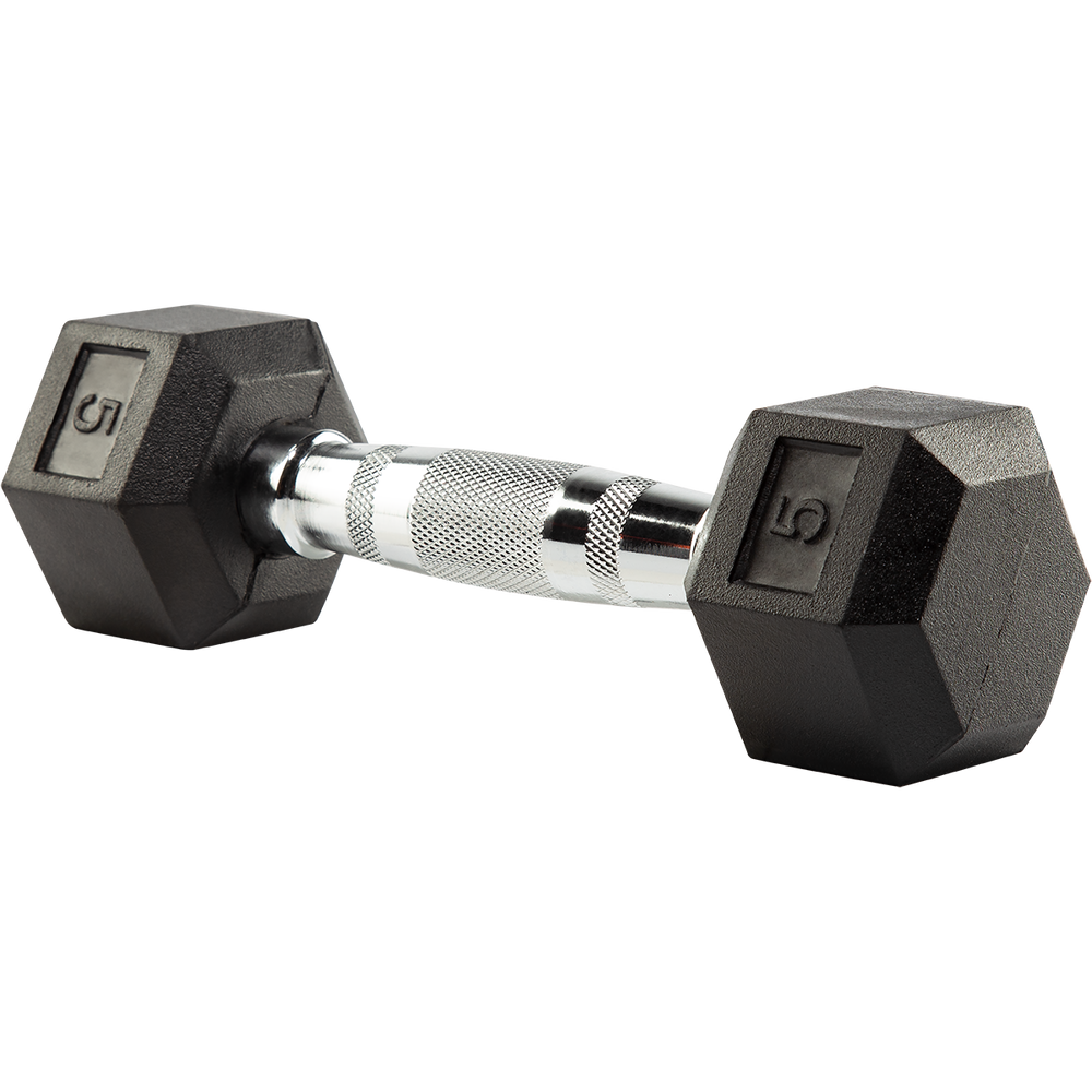 Evoke lb Rubber Hex Dumbbell Weight Home Gym