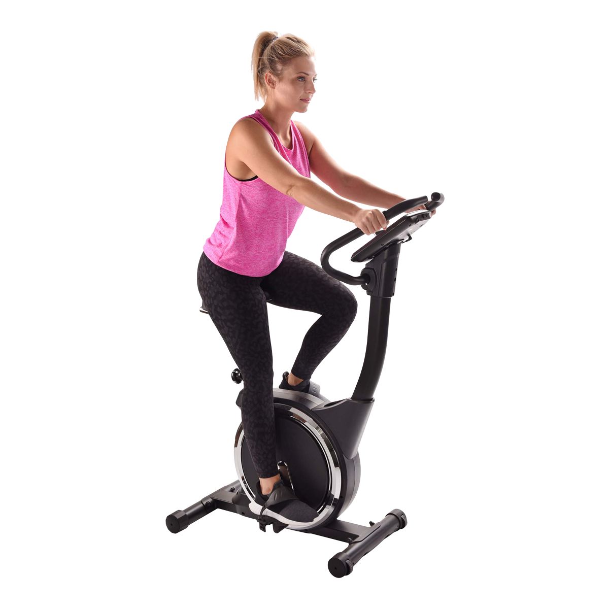 Stamina Deluxe Magnetic Upright Bike Front_Angled_Right