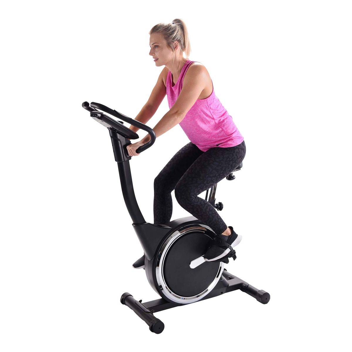 Stamina Deluxe Magnetic Upright Bike Front_Angled_Left