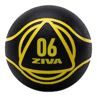 Ziva 6 lb Medicine Ball Front_Flat