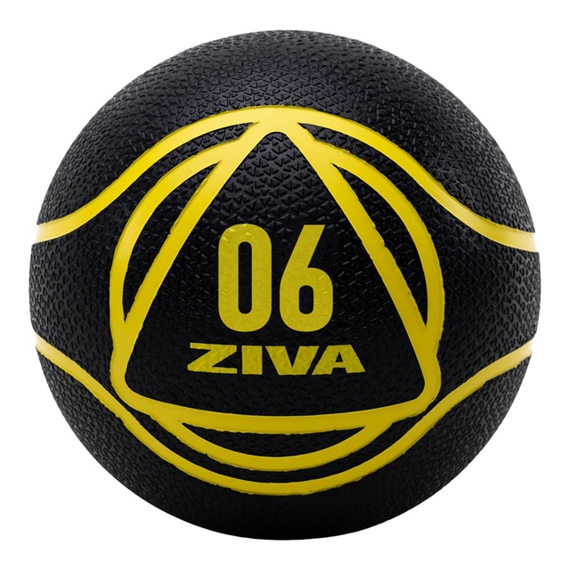 Ziva 6 lb Medicine Ball Front_Flat
