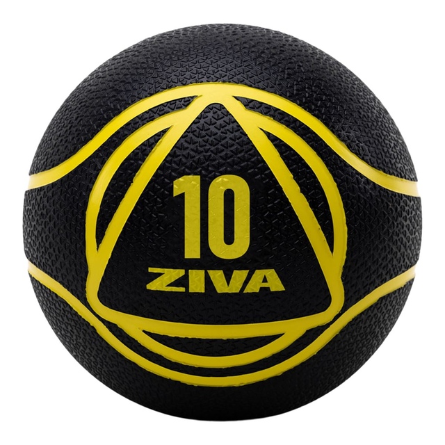 Ziva 10 lb Medicine Ball Front_Flat