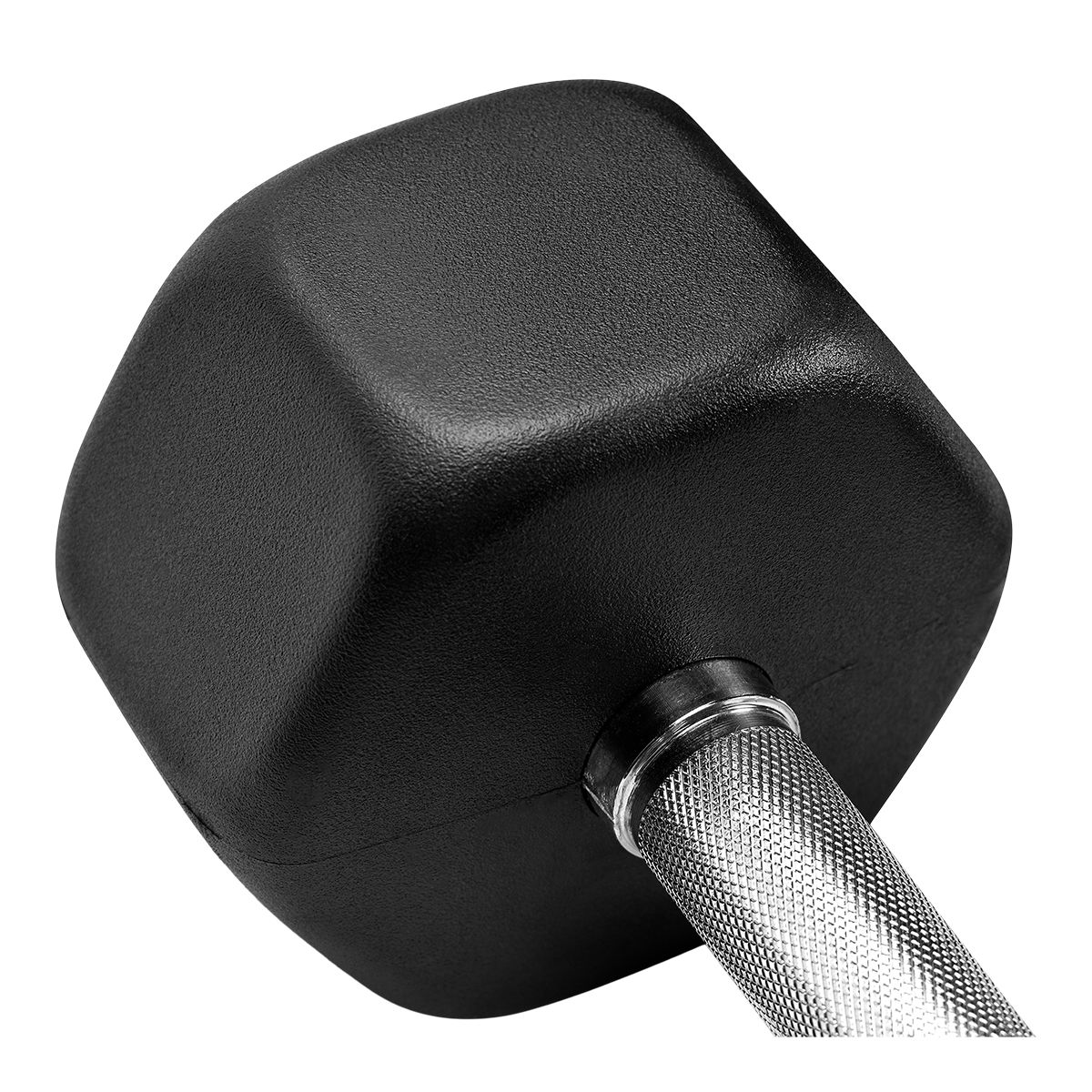 Ziva RPU 50 lb Hexagon Dumbbell Set CloseUp