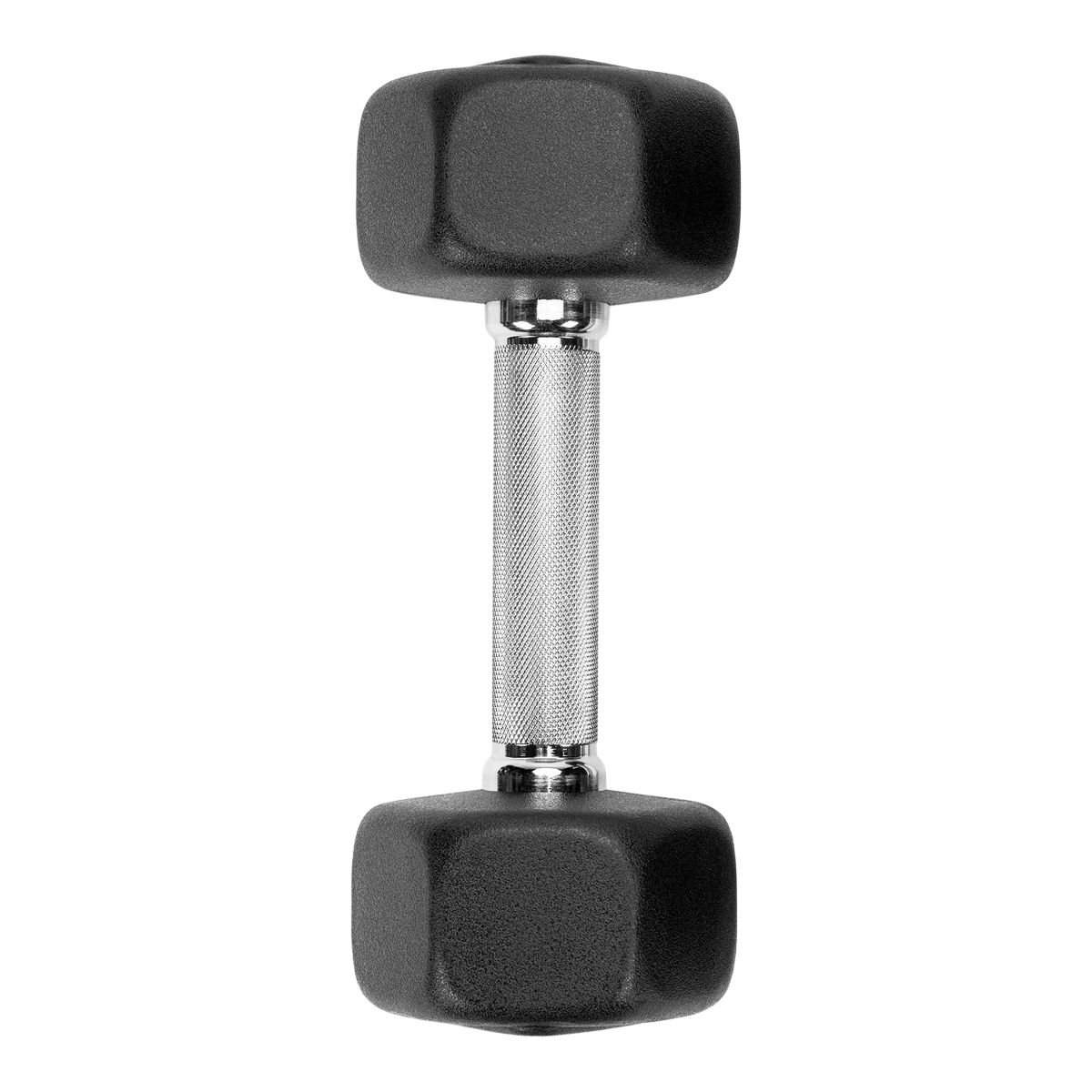 Ziva RPU 50 lb Hexagon Dumbbell Set Overhead_Flat