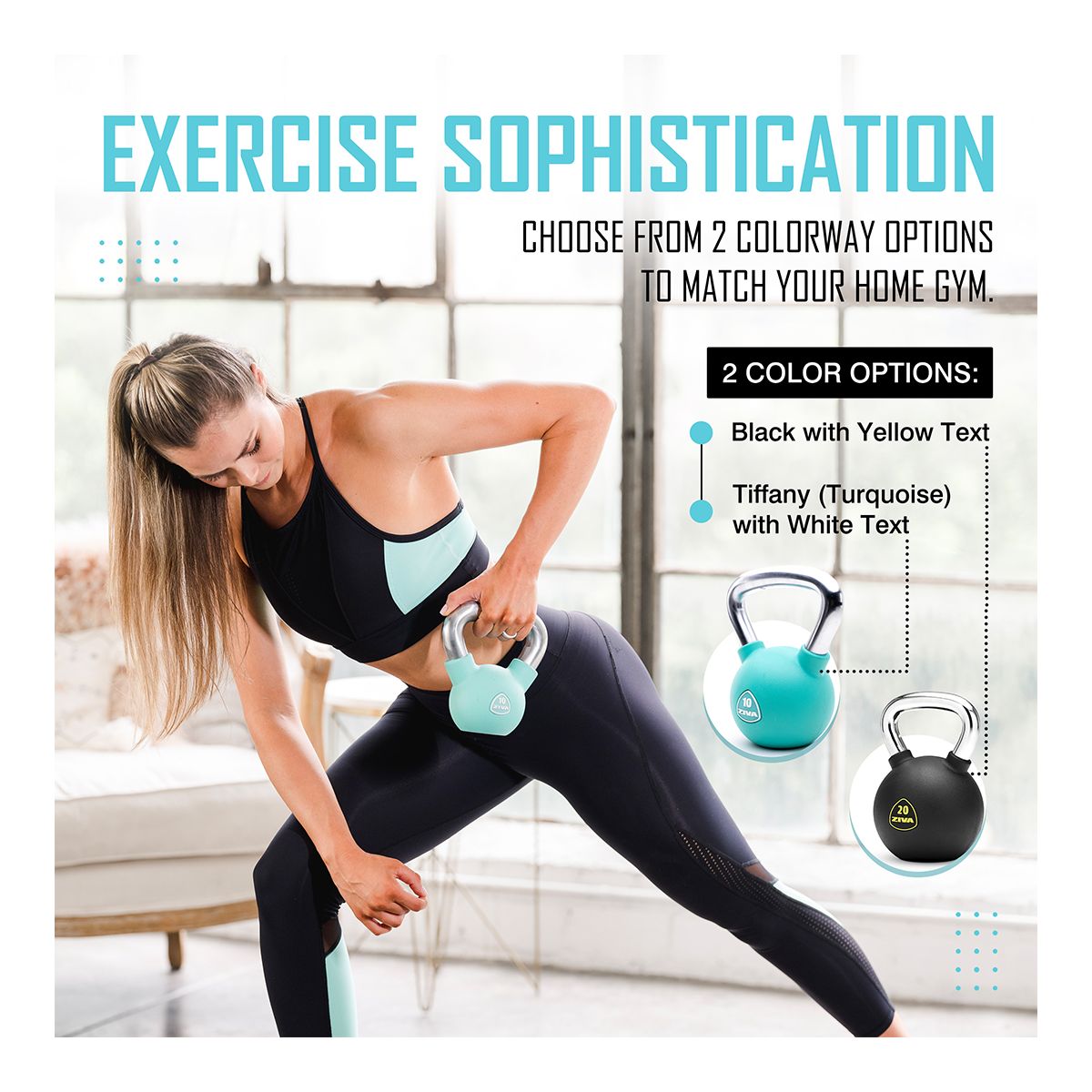 Ziva Chic RPU 25 lb Kettlebell