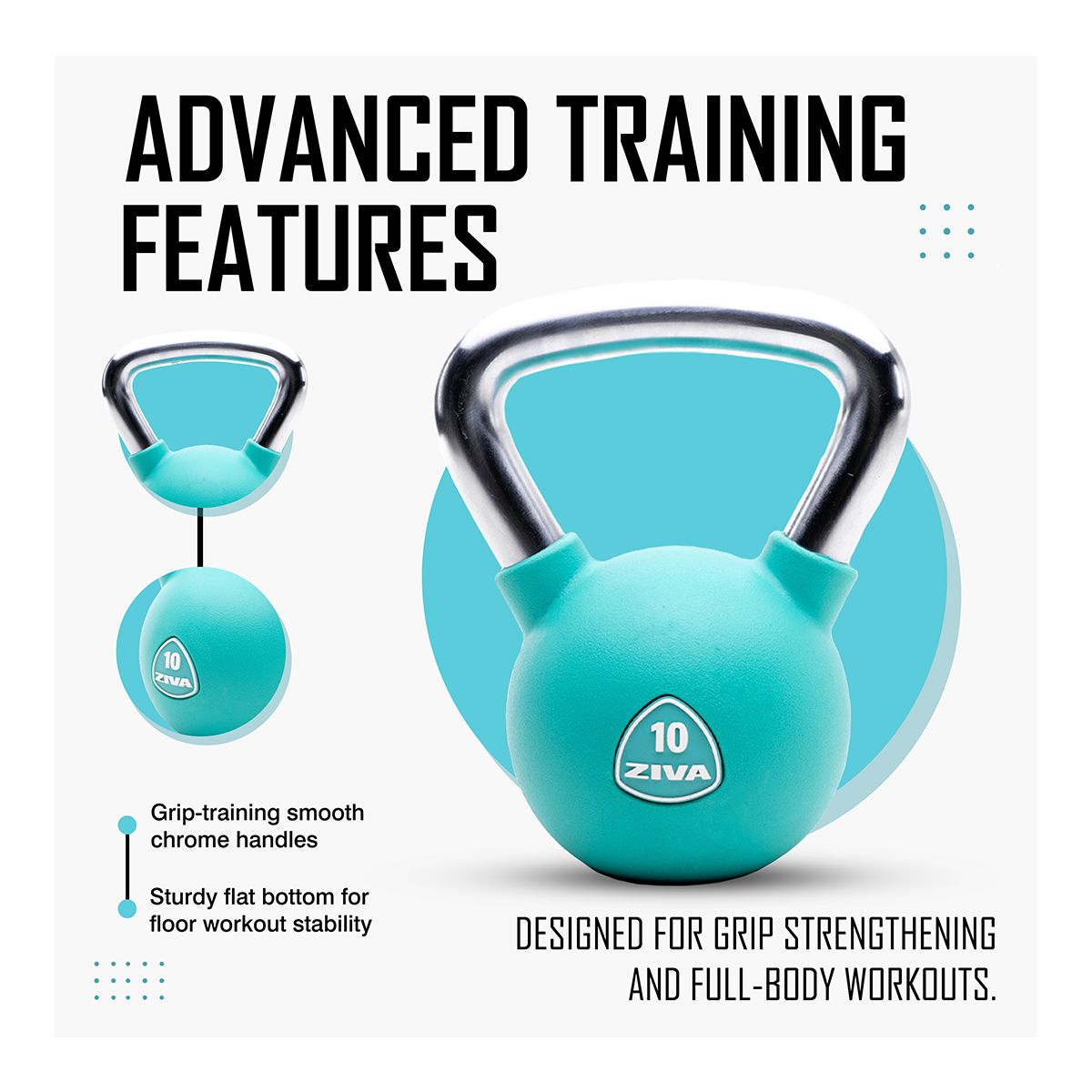 Ziva Chic RPU 30 lb Kettlebell