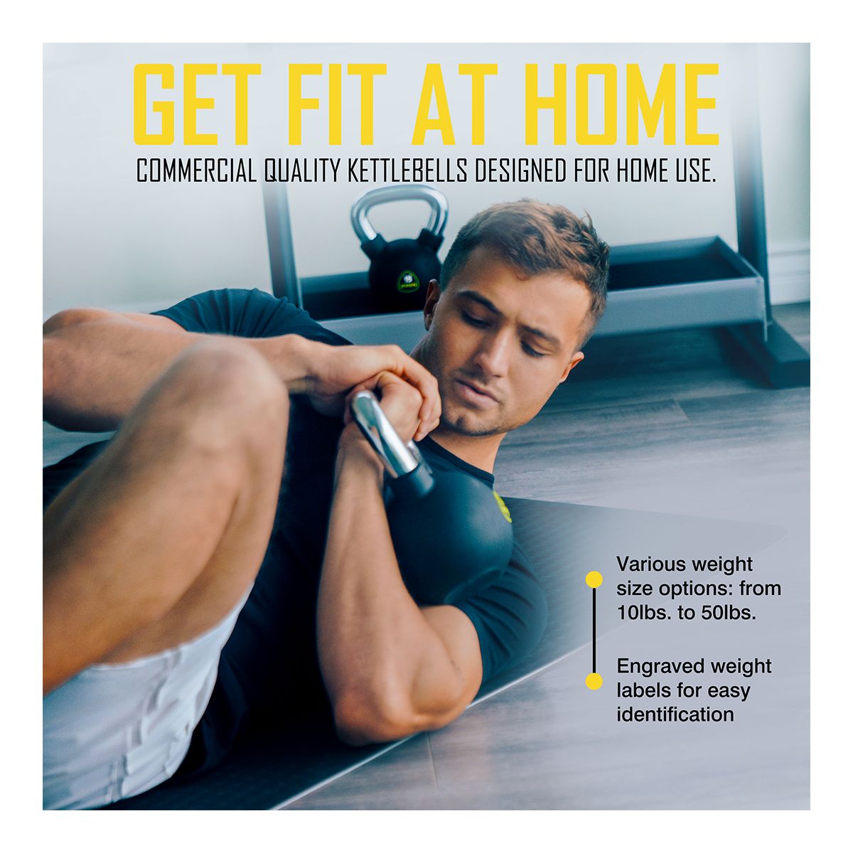 Ziva RPU 40 lb Kettlebell