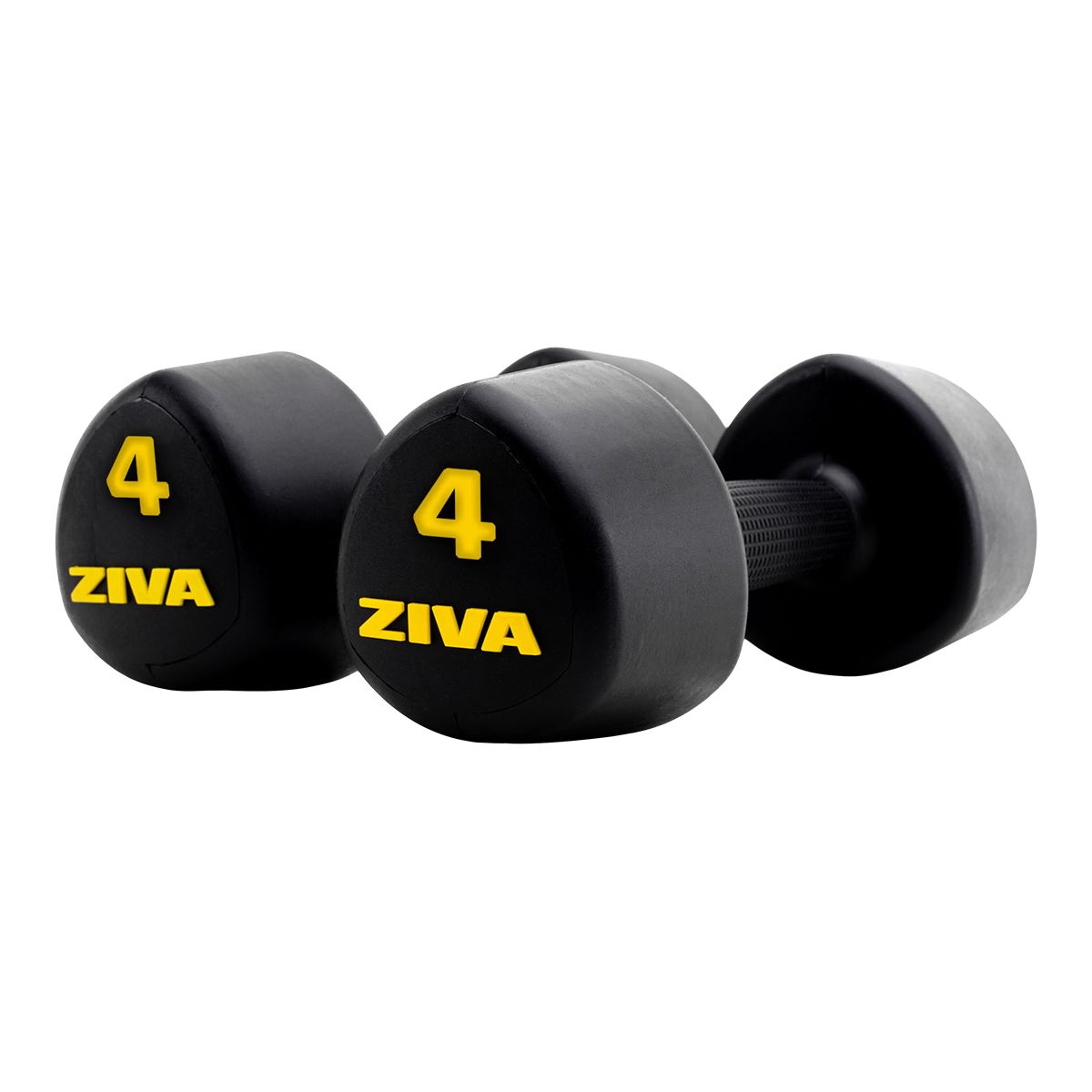 Ziva RPU 4 lb Tribell Dumbbell Set Front_Angled_Right