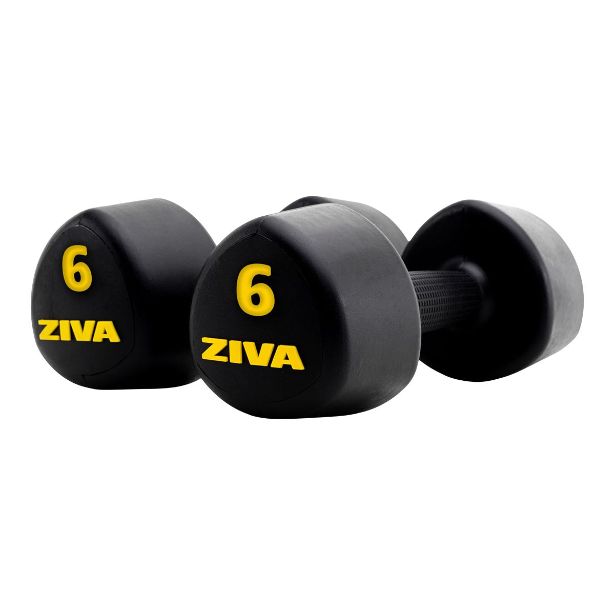 Ziva RPU 6 lb Tribell Dumbbell Set Front_Angled_Right
