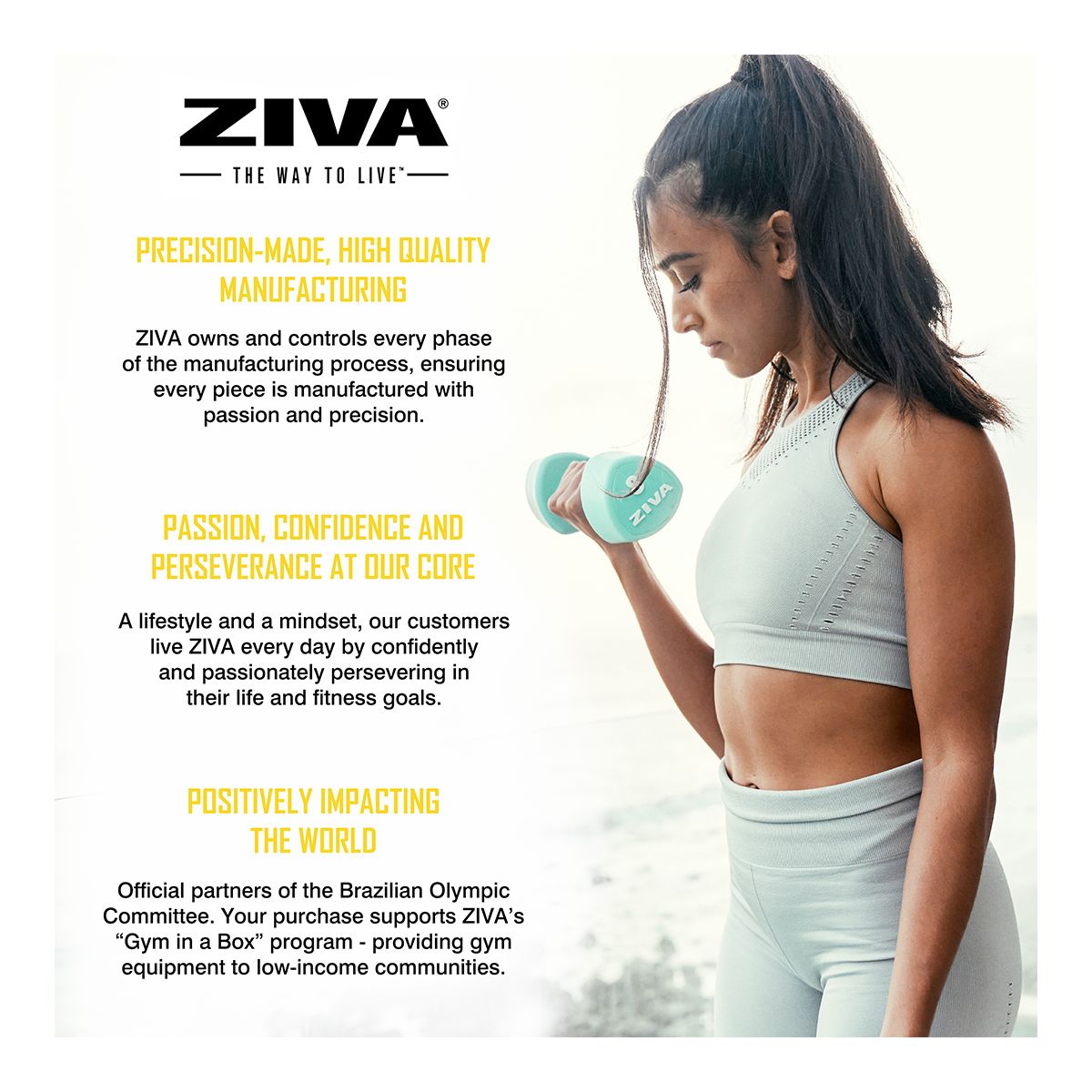 Ziva Chic RPU 8 lb Tribell Dumbbell Set Front_Angled_Left