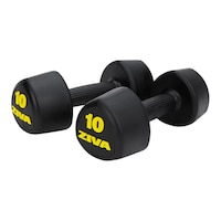 Ziva RPU 10 lb Tribell Dumbbell Set Front_Angled_Right