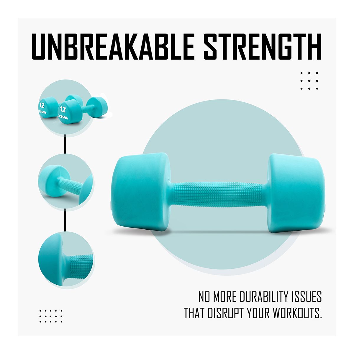 Ziva Chic RPU 12 lb Tribell Dumbbell Set Composite_or_Mixed