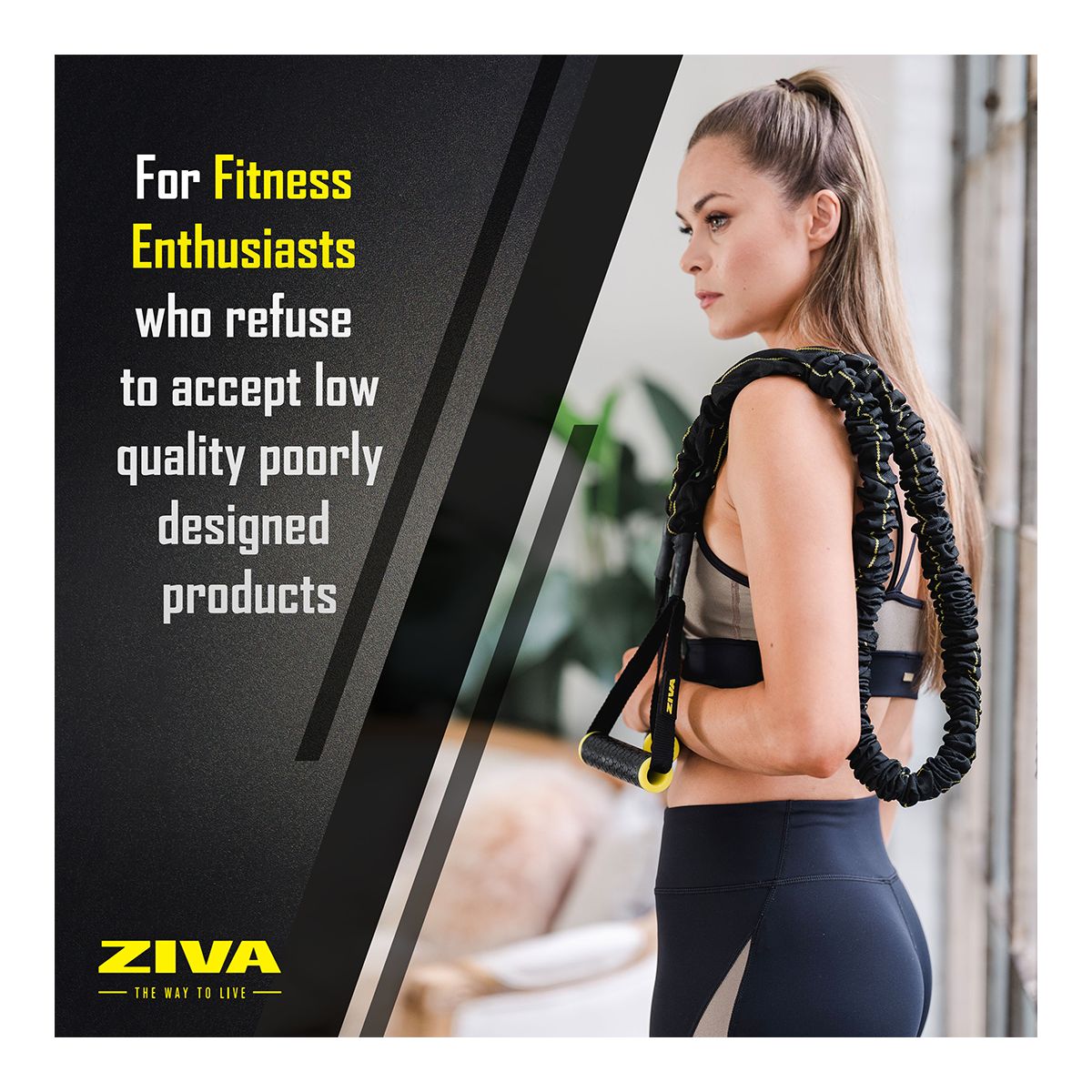 Ziva Resistance Tube with Safety Sleeve - Light
