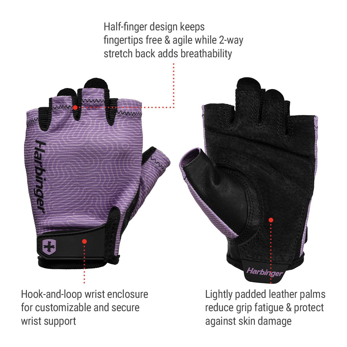Harbinger Women's 3.0 Power Gloves