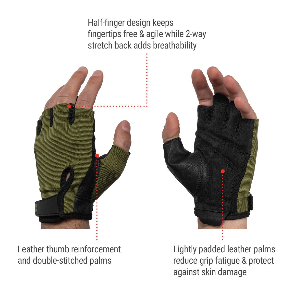 Harbinger Men's Power 3.0 Gloves
