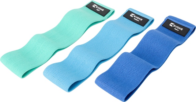 Evoke Mini Elastic Resistance Loop Multi Pack Front_Three_Fourths_Angled_Right