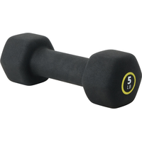 Evoke Neoprene Dumbbell 5 lbs Front_Three_Fourths_Angled_Left
