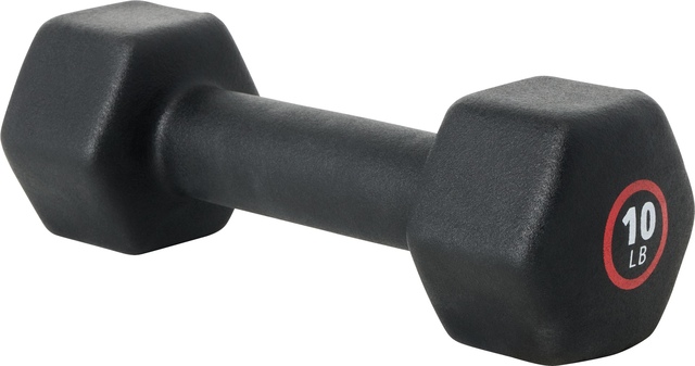Evoke Neoprene Dumbbell 10 lbs Front_Three_Fourths_Angled_Left