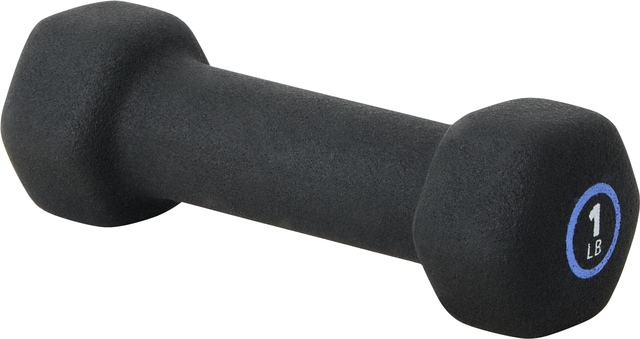 Evoke Neoprene Dumbbell 1 lbs Front_Three_Fourths_Angled_Left