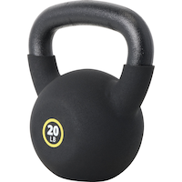 Evoke Neoprene Kettlebell 20 lbs Front_Three_Fourths_Angled_Left