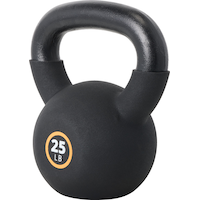Evoke Neoprene Kettlebell 25 lbs Front_Three_Fourths_Angled_Left