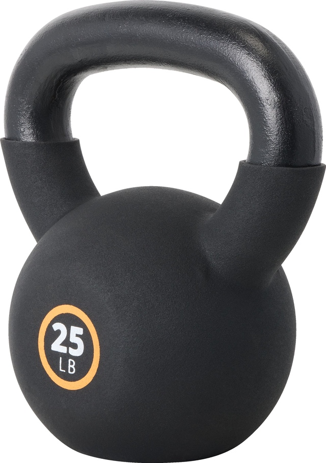 Evoke Neoprene Kettlebell 25 lbs Front_Three_Fourths_Angled_Left