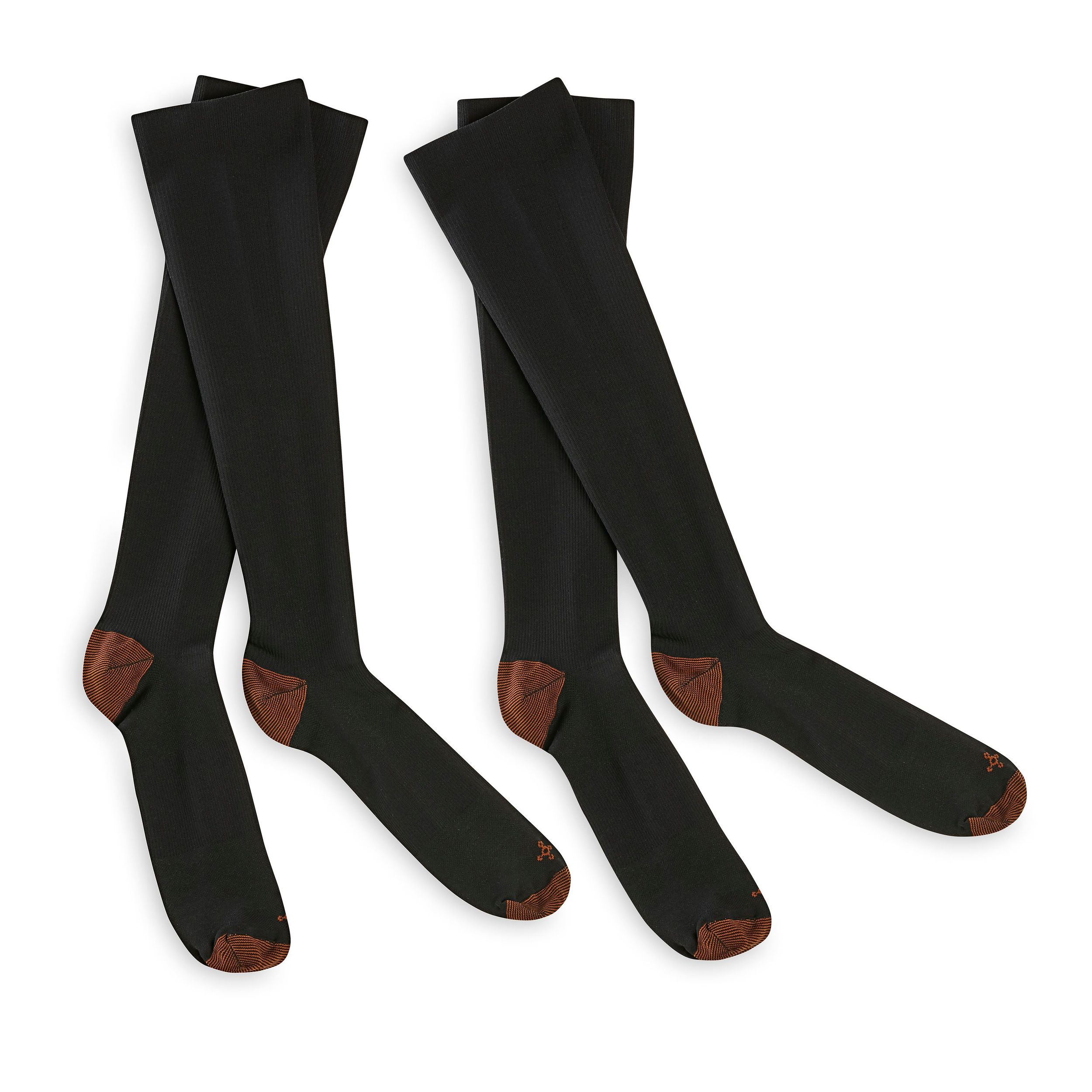 Tommie Copper Black Compression Socks 2-Pack