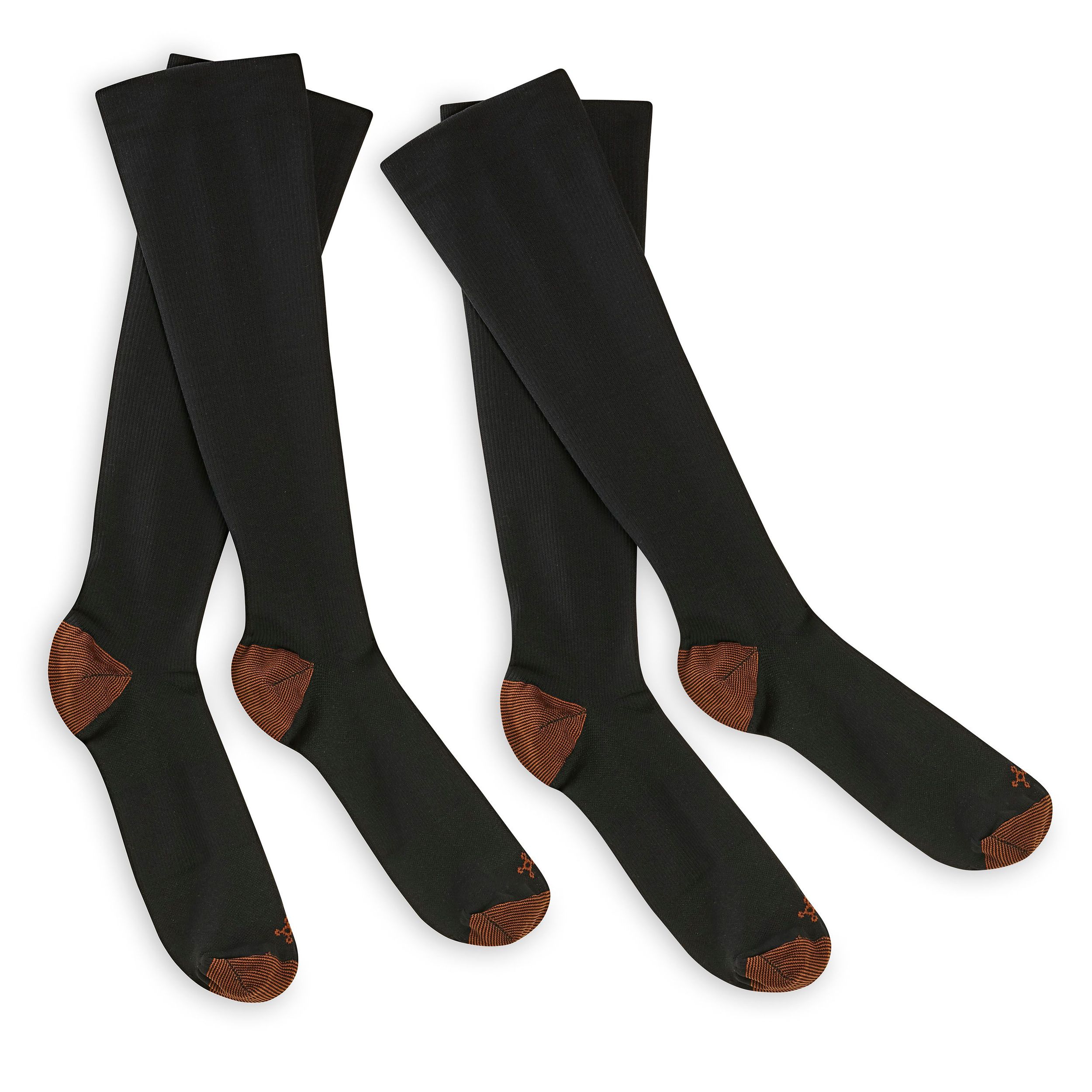 Tommie Copper Black Compression Socks 2-Pack