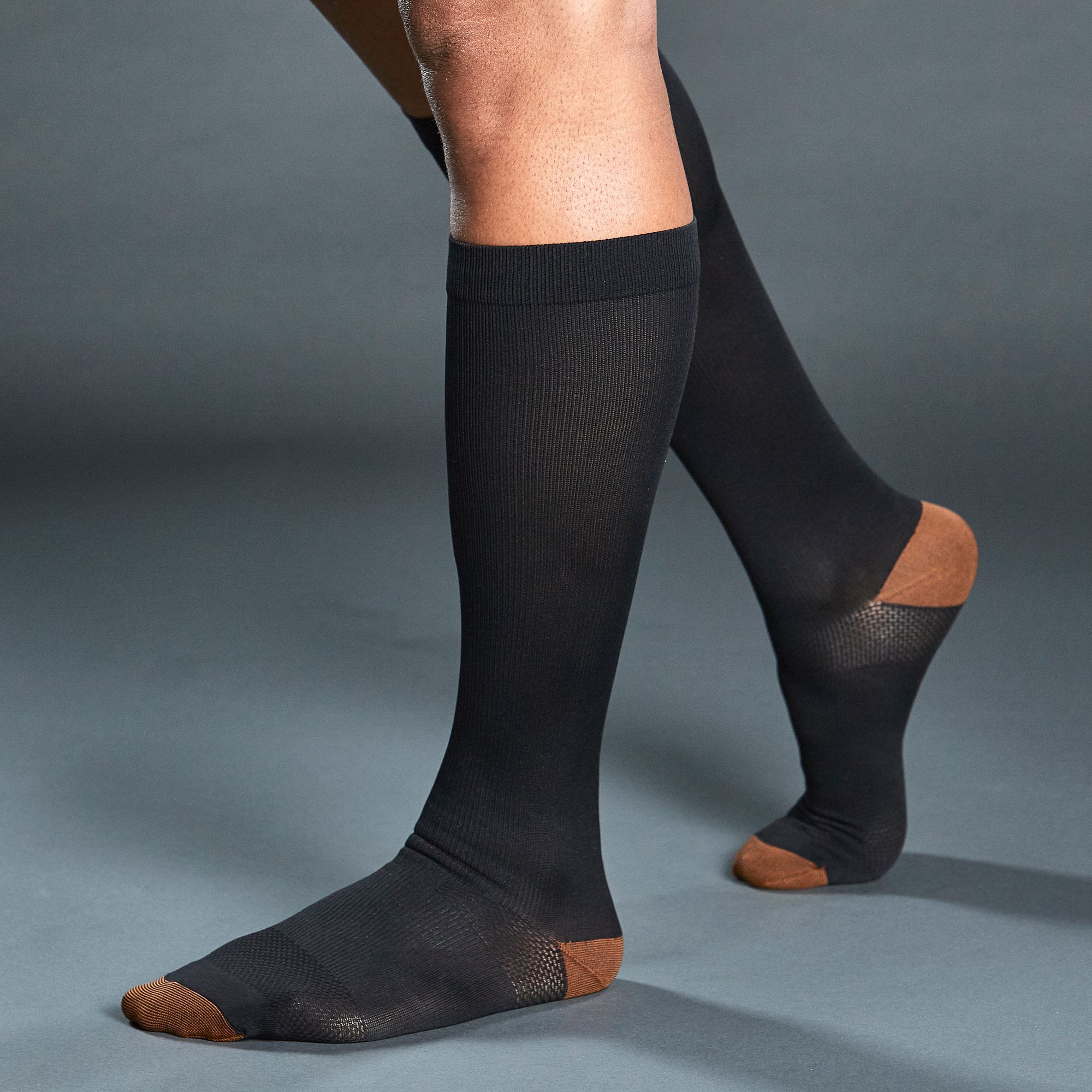 Tommie Copper Black Compression Socks 2-Pack