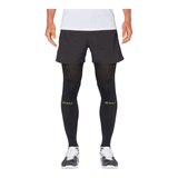 BLACK 2XU Recovery Flex Leg Sleeves - Black Front_Flat